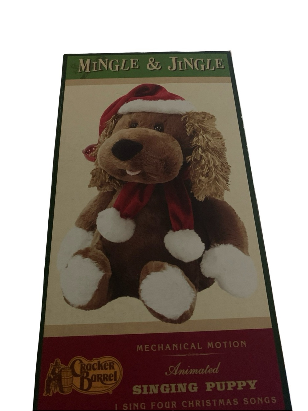 Crackle Barrel Mingle & Jingle Singing Puppy By Dan-Dee Tested